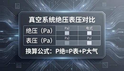 在真空系统中绝压和表压有什么差异？如何进行换算？